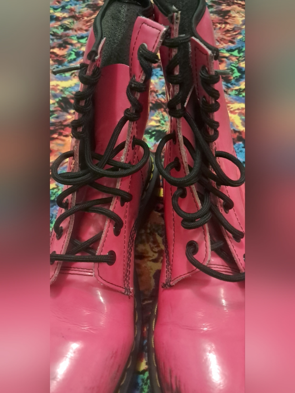 Dr. Martens Vibrant Pink Boots - Picture 9 of 12